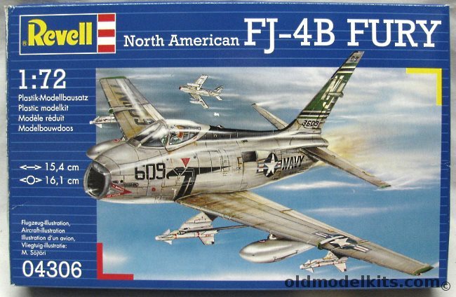 Revell 1/56 North American FJ-4B Fury - USN VA-126, 04306 plastic model kit